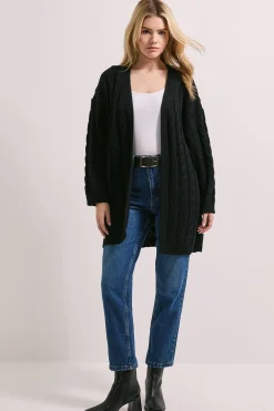 Dorothy Perkins Cardigan Long à Torsades Épaisses Multi-Câbles<Femme Pulls Et Gilets|Toutes Les Mailles