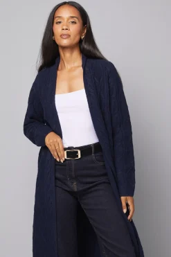 Cardigan Maxi Long à Torsades