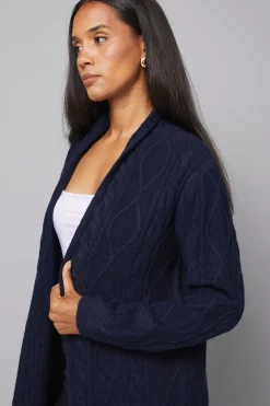 Cardigan Maxi Long à Torsades