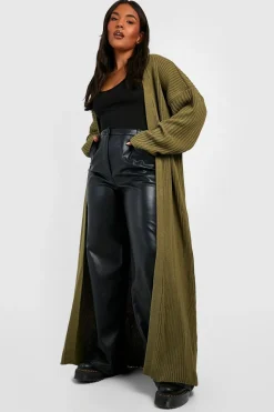 Cardigan maxi oversize tricoté grande taille
