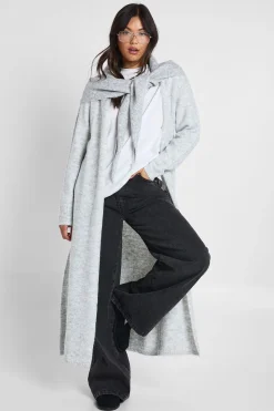 Cardigan maxi tricoté longline ultra-doux