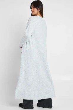 Cardigan maxi tricoté longline ultra-doux