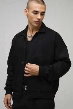 Cardigan Oversize à Col Détaillé Coupe Boxy