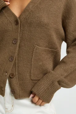 Cardigan Petite En Maille Douce Avec Poches Détaillées Et Col En V