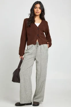 Cardigan tricoté asymétrique