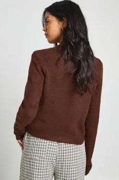 Cardigan tricoté asymétrique