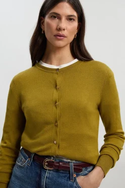KarenMillen Cardigan Tricoté à Boutons-Pression en Mélange de Viscose<Femme Pulls Et Gilets|Toutes Les Mailles