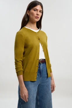 KarenMillen Cardigan Tricoté à Boutons-Pression en Mélange de Viscose<Femme Pulls Et Gilets|Toutes Les Mailles