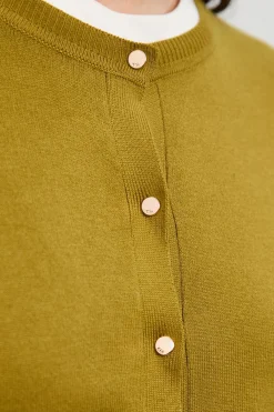 KarenMillen Cardigan Tricoté à Boutons-Pression en Mélange de Viscose<Femme Pulls Et Gilets|Toutes Les Mailles