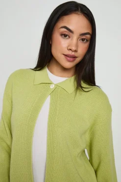 boohoo Cardigan Tricoté À Col<Femme Pulls Et Gilets|Toutes Les Mailles
