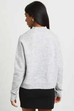 Cardigan Tricoté À Col Double Épaisseur