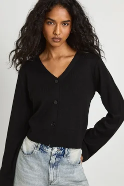 boohoo Cardigan tricoté à col en V<Femme Pulls Et Gilets|Toutes Les Mailles