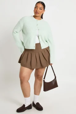 CARDIGAN TRICOTÉ CÔTELÉ BOUTONNÉ GRANDE TAILLE