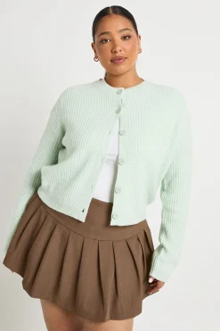 CARDIGAN TRICOTÉ CÔTELÉ BOUTONNÉ GRANDE TAILLE