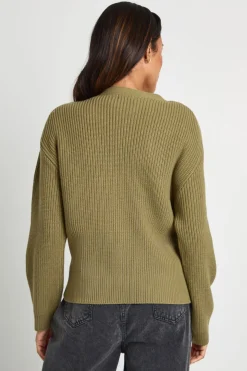 Cardigan tricoté de maternité à enveloppement latéral