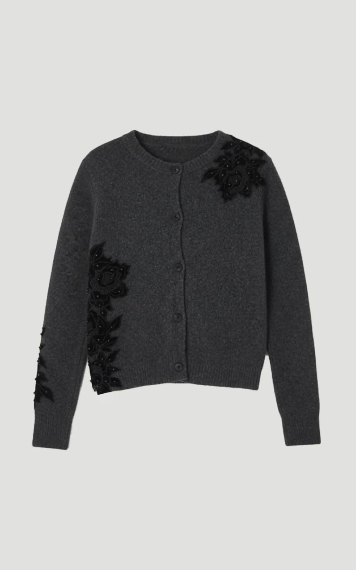 KarenMillen Cardigan Tricoté Douillet Orné de Dentelle<Femme Pulls Et Gilets|Toutes Les Mailles