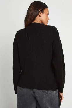 Cardigan tricoté à drapé latéral pour femmes enceintes