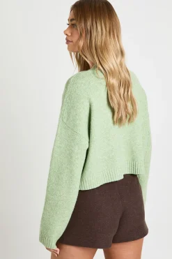 Cardigan Tricoté à Détail Poches