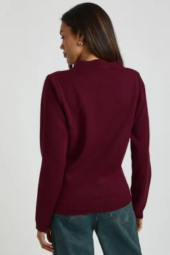 Cardigan tricoté enveloppant bas pour maternité