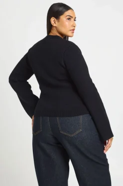 Cardigan Tricoté Grande Taille À Taille Cintrée