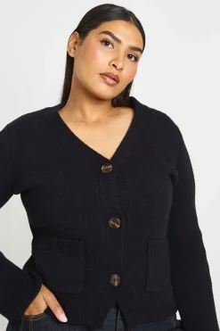 Cardigan Tricoté Grande Taille À Taille Cintrée