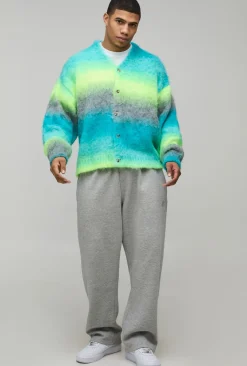 Cardigan Tricoté Moelleux Ombré Ample Oversize