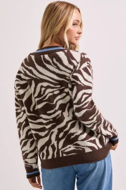 Dorothy Perkins Cardigan Tricoté à Motif Animal<Femme Pulls Et Gilets|Toutes Les Mailles