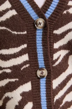 Dorothy Perkins Cardigan Tricoté à Motif Animal<Femme Pulls Et Gilets|Toutes Les Mailles