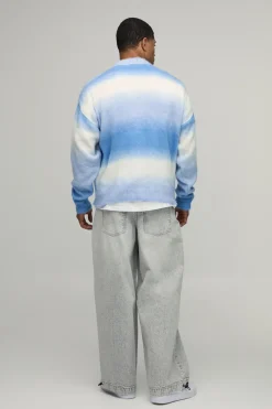 boohooMAN Cardigan Tricoté Ombré Coupe Ample Décontractée<Homme Maille|Mailles