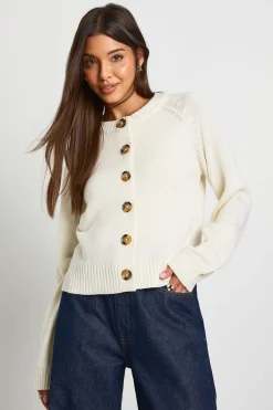 boohoo Cardigan tricoté épais à col rond<Femme Pulls Et Gilets|Toutes Les Mailles