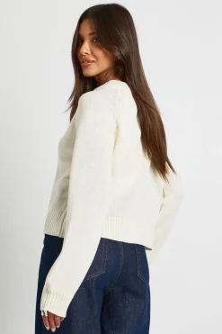 boohoo Cardigan tricoté épais à col rond<Femme Pulls Et Gilets|Toutes Les Mailles
