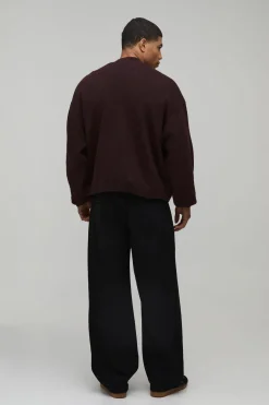 Cardigan Tricoté Surdimensionné à Coupe Ample et Toucher Doux