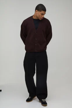 Cardigan Tricoté Surdimensionné à Coupe Ample et Toucher Doux