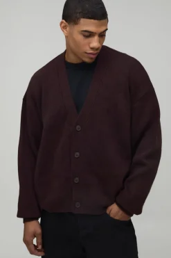 Cardigan Tricoté Surdimensionné à Coupe Ample et Toucher Doux