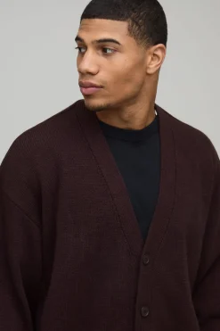 Cardigan Tricoté Surdimensionné à Coupe Ample et Toucher Doux