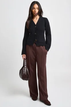 Cardigan Tricoté À Taille Cintrée