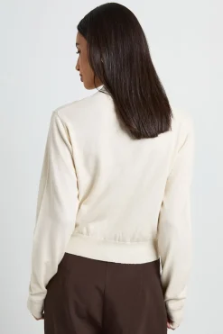 Cardigan Ultra Doux En Maille Col Montant Avec Boutonnage Intégral