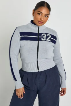 Cardigan Varsity Plus à zip