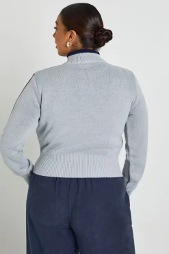 Cardigan Varsity Plus à zip