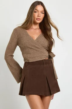 boohoo Cardigan wrap de ballet à col en V<Femme Pulls Et Gilets|Toutes Les Mailles