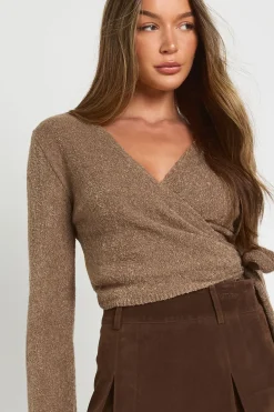 boohoo Cardigan wrap de ballet à col en V<Femme Pulls Et Gilets|Toutes Les Mailles