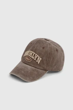 Casquette Acid Wash à slogan
