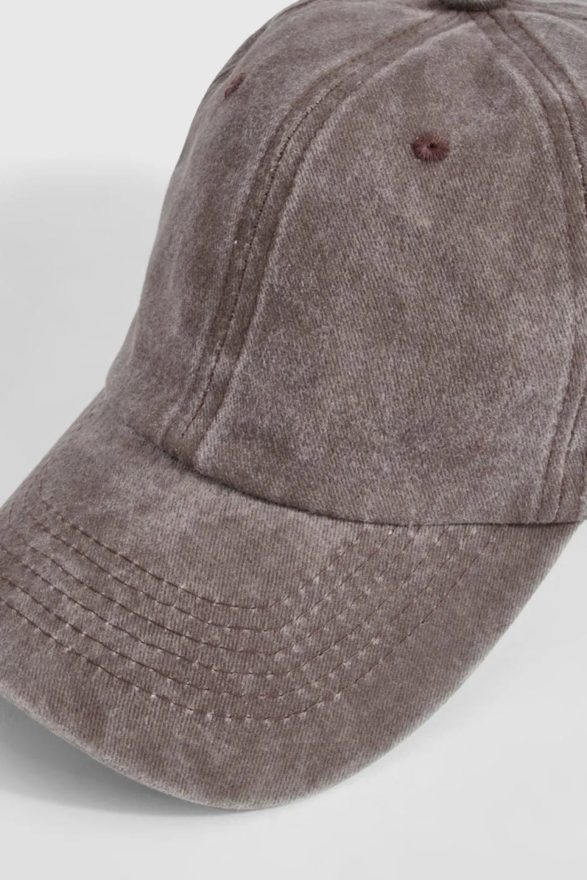 Casquette De Baseball Délavée Chocolat