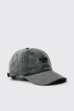 boohooMAN Casquette Délavée Training Dept<Homme Accessoires|Chapeaux, Gants Et Écharpes