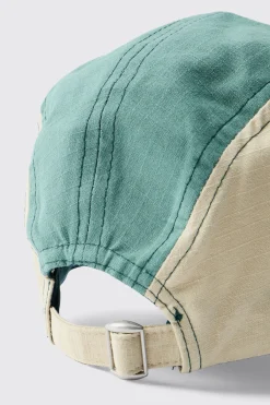 boohooMAN CASQUETTE POUR HOMME LÉGÈRE EN NYLON À PANNEAUX<Homme Chapeaux, Gants Et Écharpes