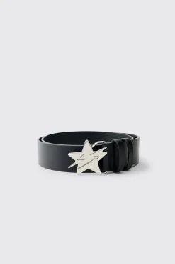 Ceinture Boucle Étoile En Synthétiquecuir