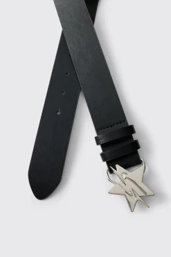 Ceinture Boucle Étoile En Synthétiquecuir