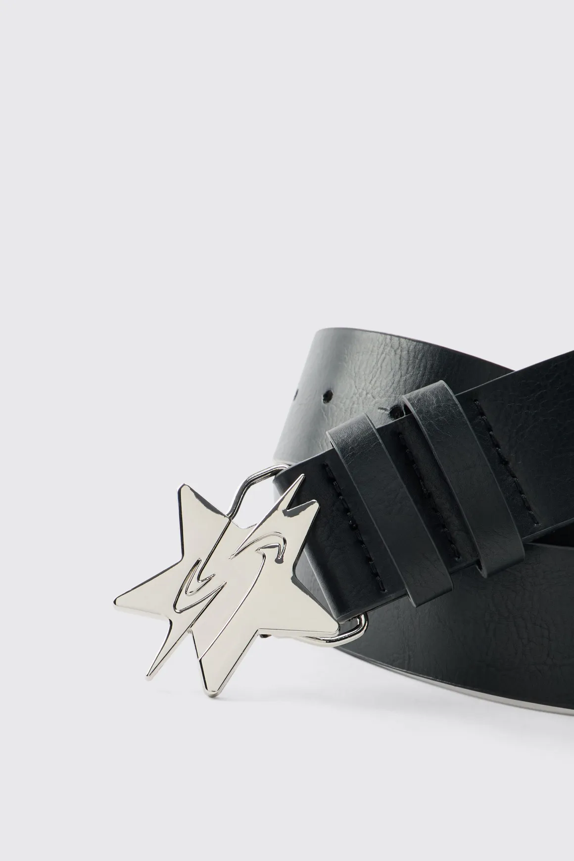 Ceinture Boucle Étoile En Synthétiquecuir
