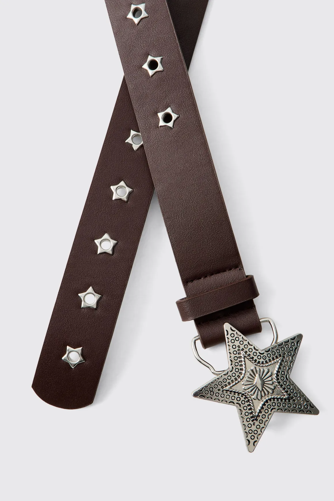 Ceinture À Boucle Étoile En Synthétique