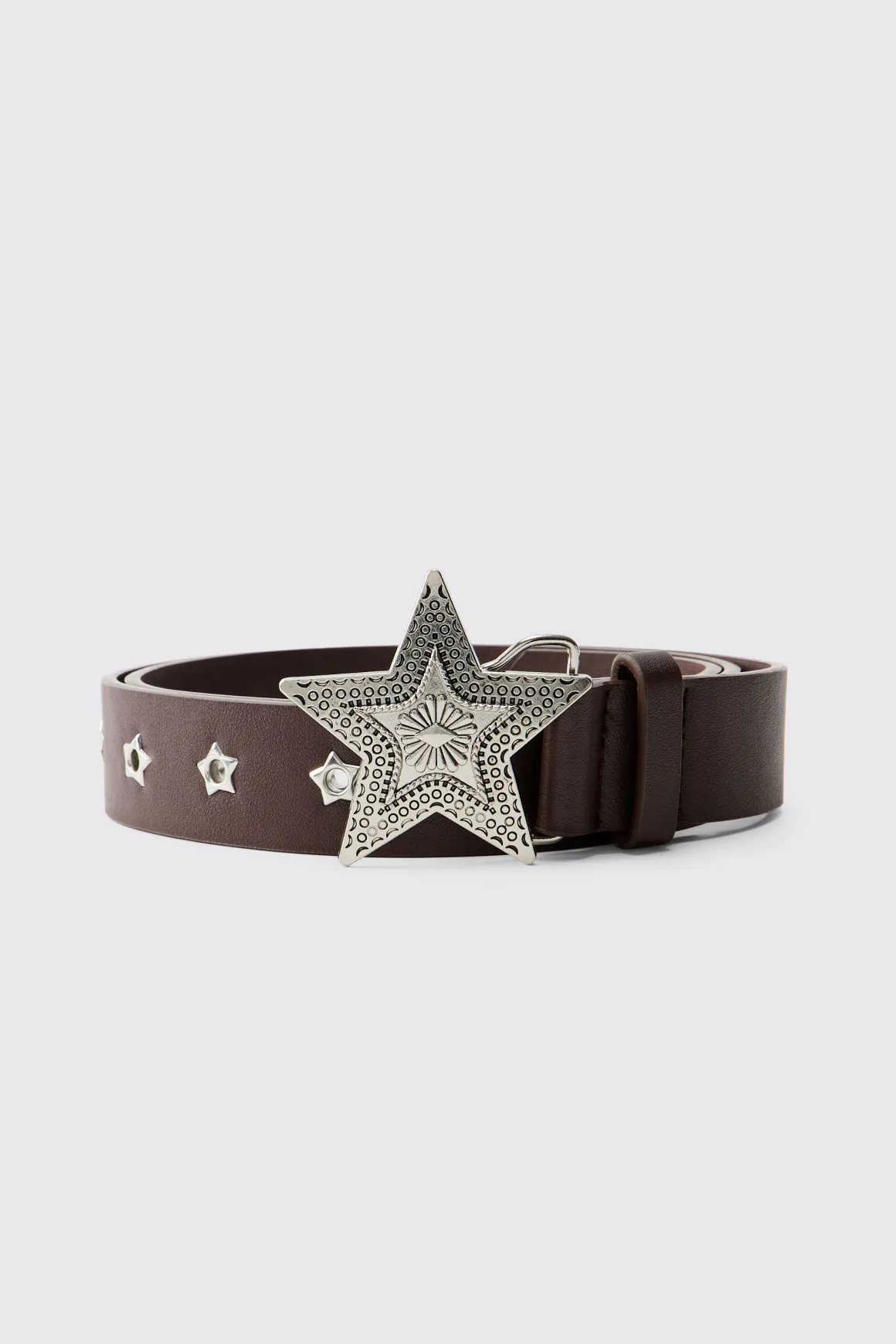 Ceinture À Boucle Étoile En Synthétique